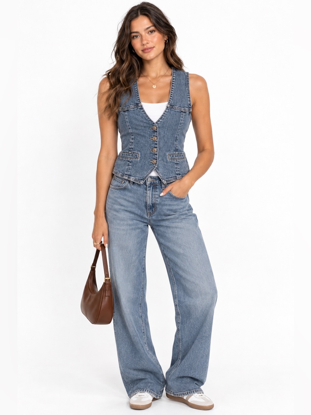 Vintage Nicole Miller New York
Denim Vest Crop Top size small